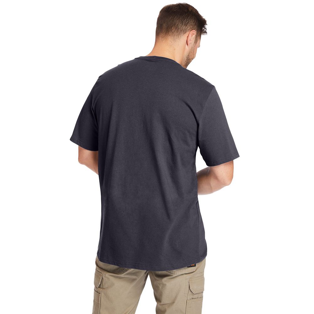 Tricouri Timberland Barbati Bleumarin - Pro® Big & Tall Base Plate Short-Sleeve - Romania - NZAUVO61